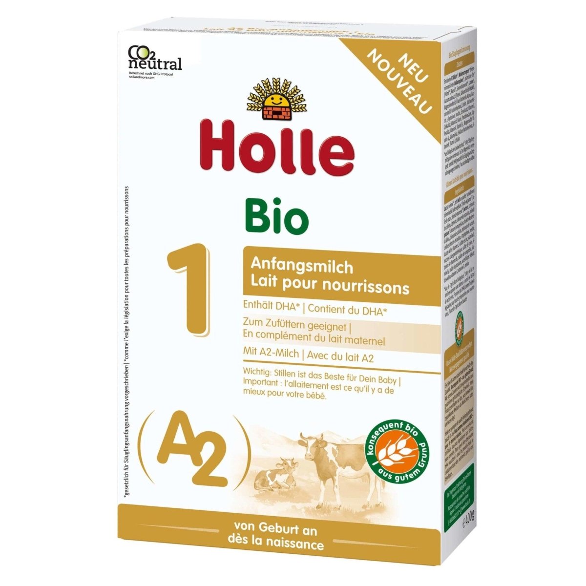 Holle A2 Stage 1 Formula – From Birth (400g)