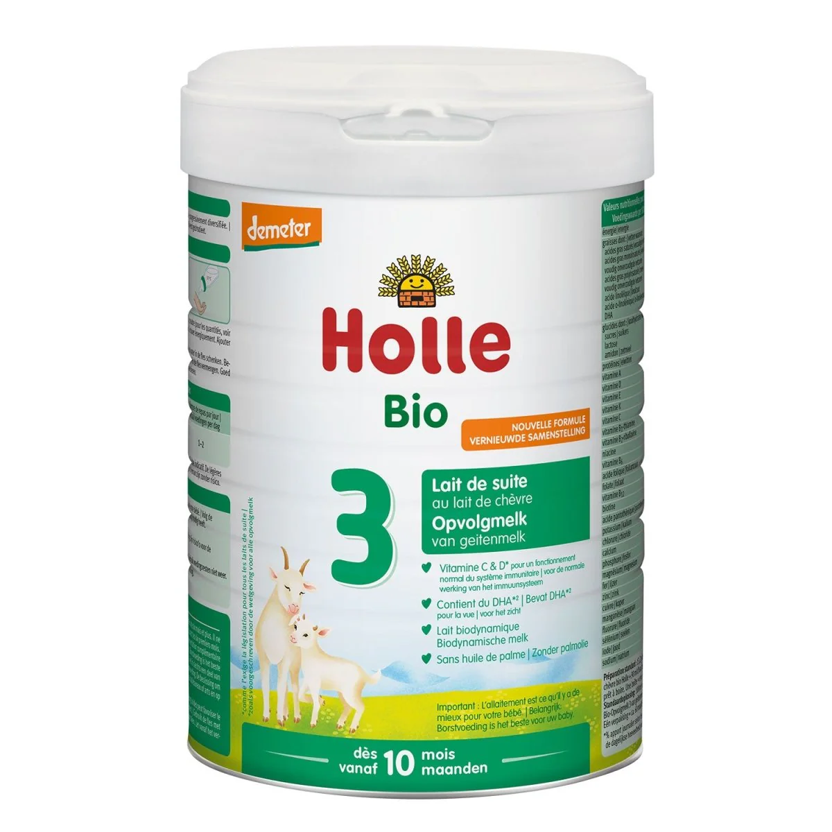 Holle Goat Milk Formula Stage 3 Dutch 10+ Months (800g)