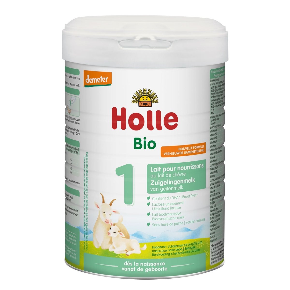 Holle Goat Milk Formula Stage 1 Dutch – Birth to 6 Months (800g)