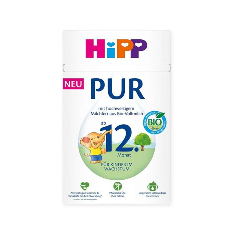 HiPP PUR Kindermilch Organic Toddler Milk – 12+ Months (500g)